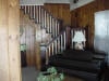 Wooden staircase interior