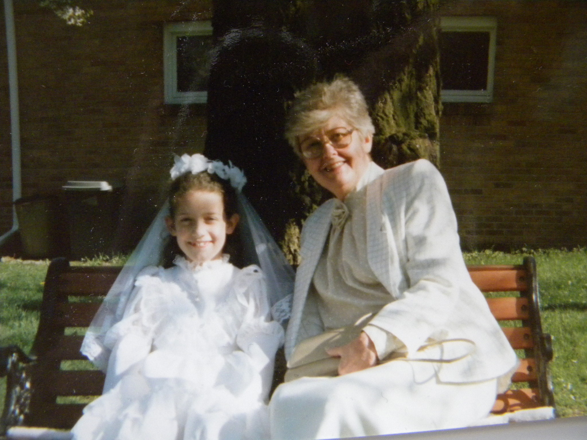 Grandmother and granddaughter